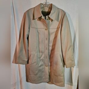 Vintage London Fog Maincoats Trench Coat With Removable Lining In Tan Size 12R